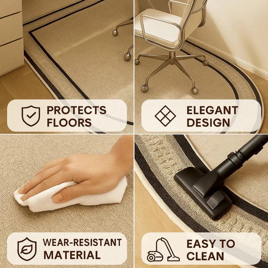 Premium Office Chair Mat for Ultimate Floor Protection - Durable, Non-Slip Design for Home & Office Use