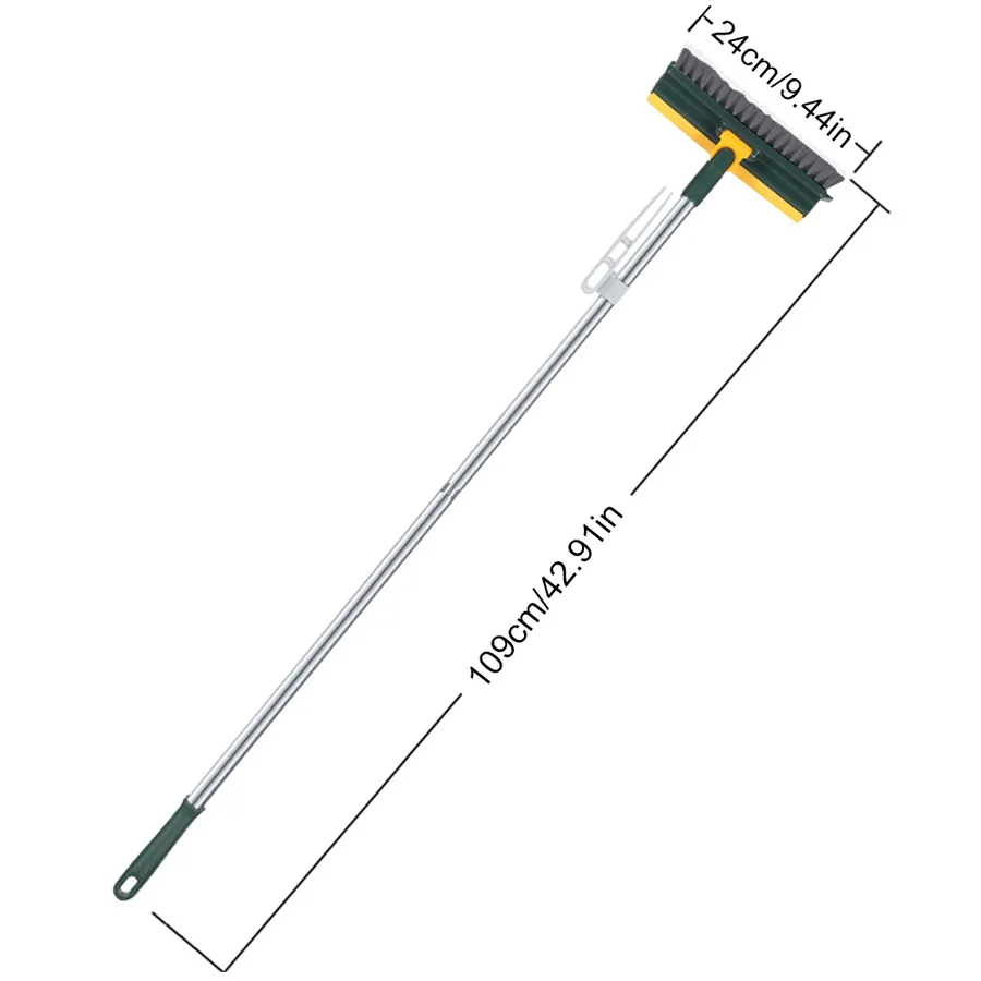 Ergonomic Long Handle Floor Scrub Brush with Stiff Bristles for Deep Cleaning - Ideal for Tile, Grout, and Hard Surfaces
