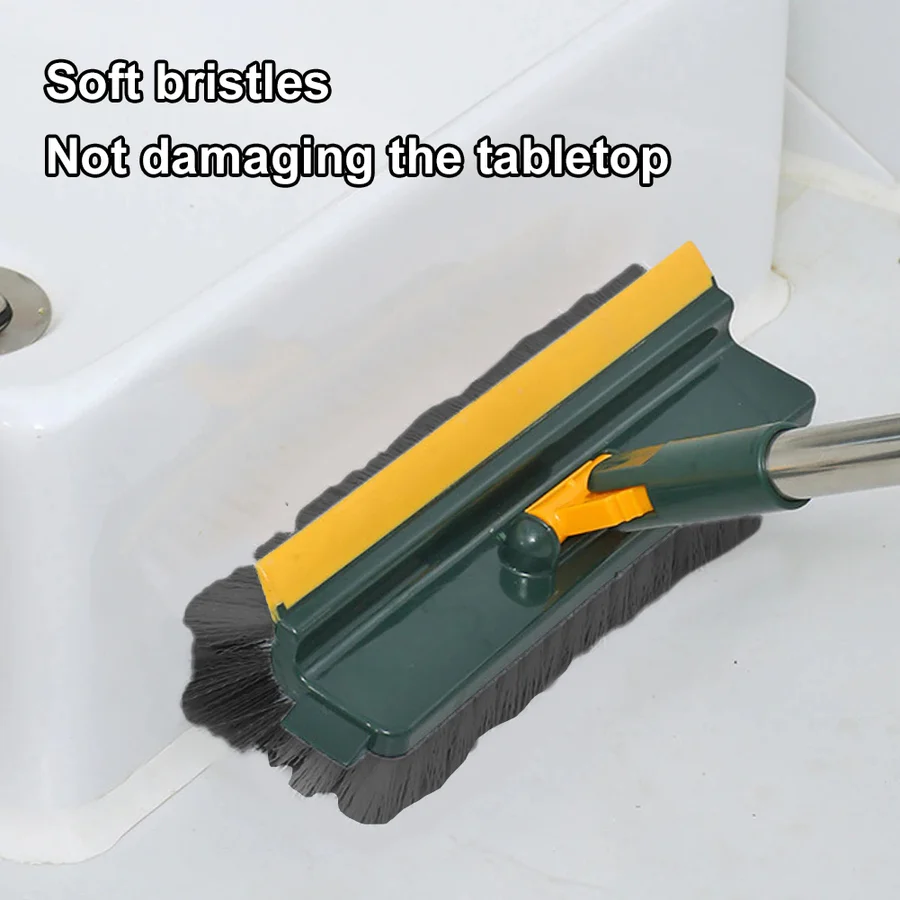 Ergonomic Long Handle Floor Scrub Brush with Stiff Bristles for Deep Cleaning - Ideal for Tile, Grout, and Hard Surfaces