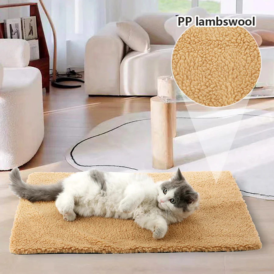 Non-Electric Cat Heating Pad & Dog Warming Pad - Washable, Cozy Comfort for Pets