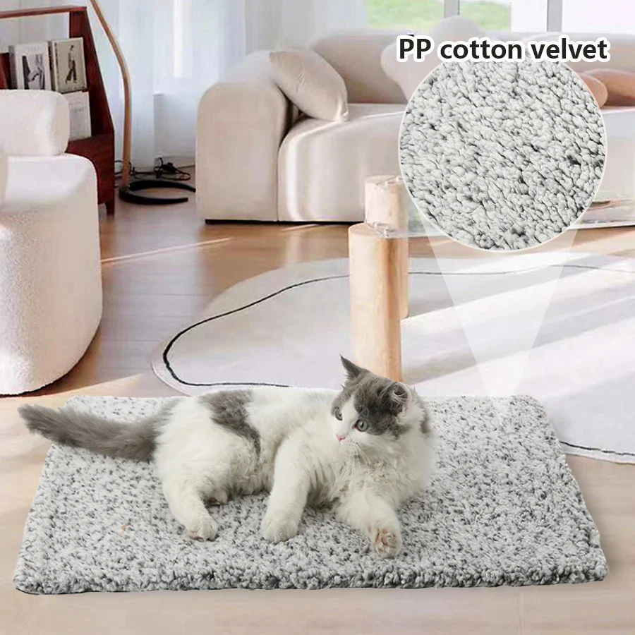 Non-Electric Cat Heating Pad & Dog Warming Pad - Washable, Cozy Comfort for Pets