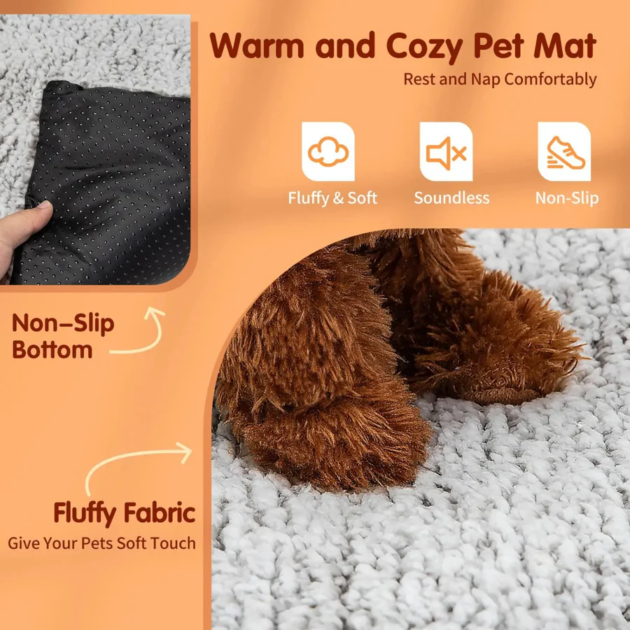 Non-Electric Cat Heating Pad & Dog Warming Pad - Washable, Cozy Comfort for Pets