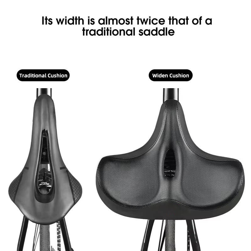 Ergonomic Memory Foam Bike Saddle with Ventilation - Ultimate Comfort for Long Rides