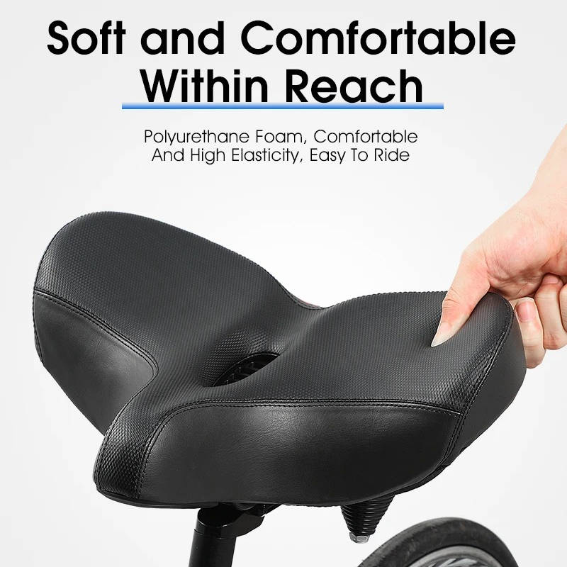 Ergonomic Memory Foam Bike Saddle with Ventilation - Ultimate Comfort for Long Rides