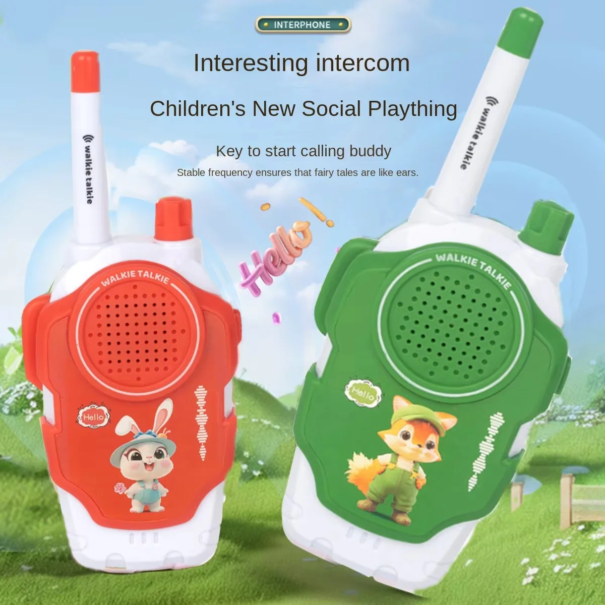 Kids Walkie Talkies - Adventure Radios for Kids, 2-Pack with Long Range Communication