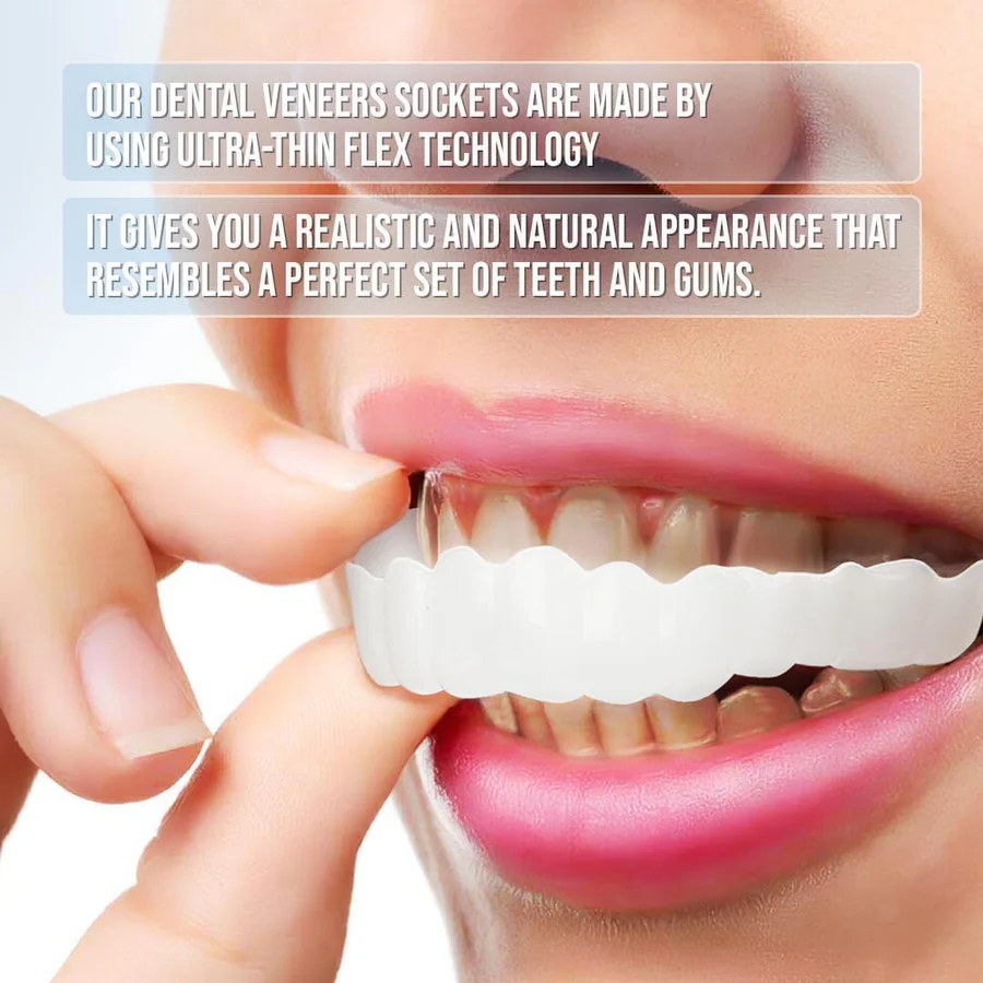 Complete Dental Veneer Kit - Upper & Lower Cosmetic Teeth Covers for a Perfect Smile