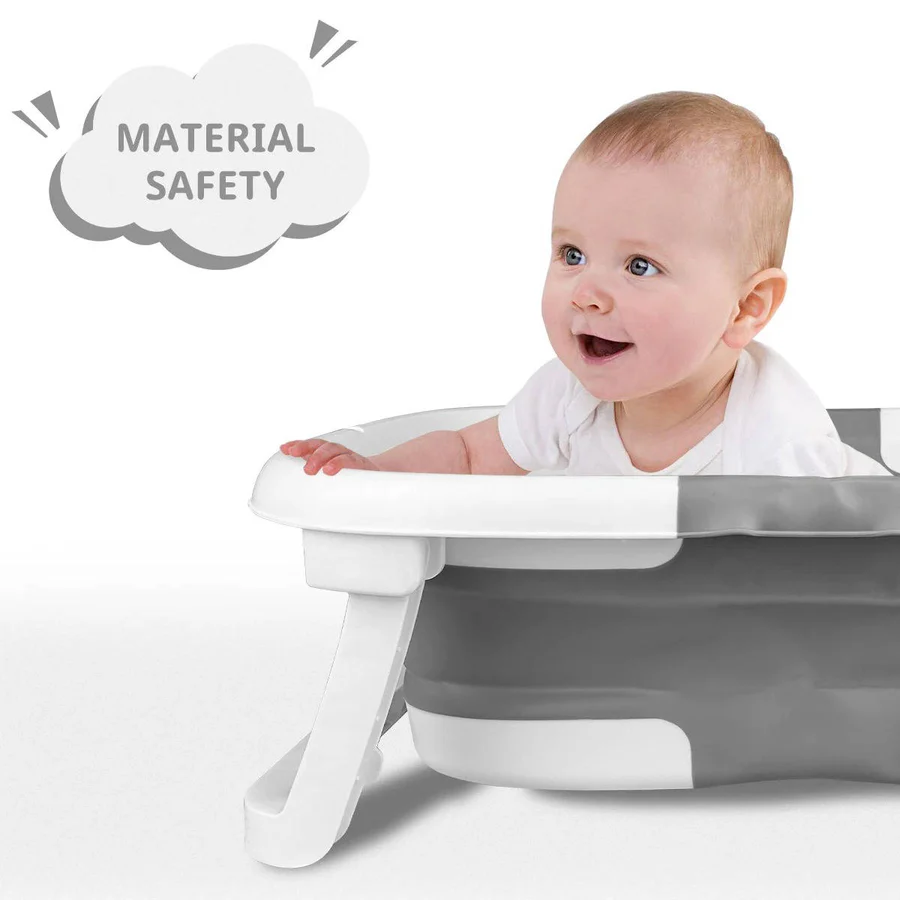 Portable Foldable Newborn Bathing Tub - Space-Saving Baby Bathtub for Easy Storage & Travel