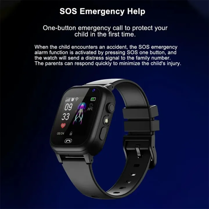 GPS Smartwatch for Kids - Real-Time Location Tracking, Fun Features & Durable Design