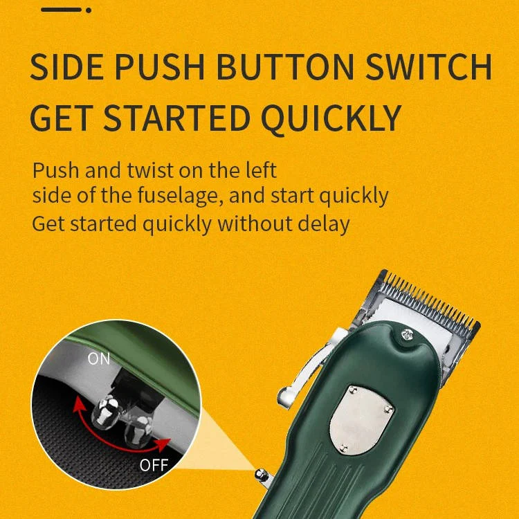 Professional All-Metal Rechargeable Dog Hair Clipper - Quiet, Durable & Ergonomic Design for Grooming