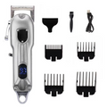 Professional All-Metal Rechargeable Dog Hair Clipper - Quiet, Durable & Ergonomic Design for Grooming