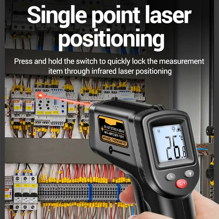 Infrared Laser Thermometer - Non-Contact Digital Temperature Gun for Accurate Measurement