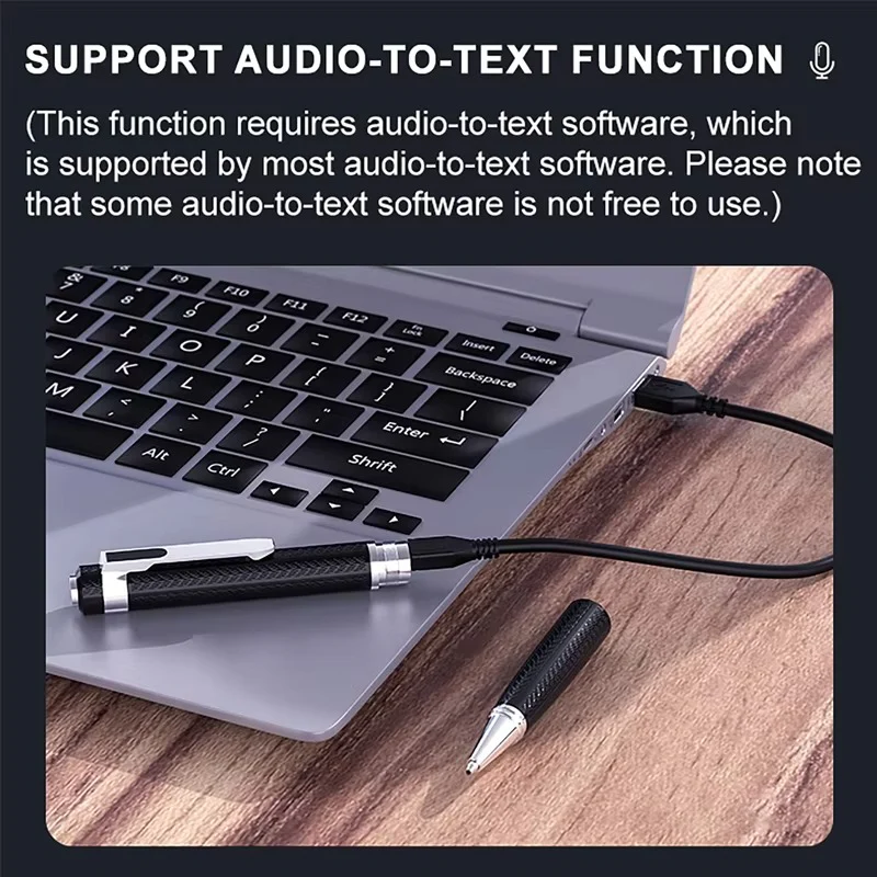 Compact Digital Voice Recorder & MP3 Player - High-Quality WAV Recording, Portable Design, Ideal for Meetings & Lectures