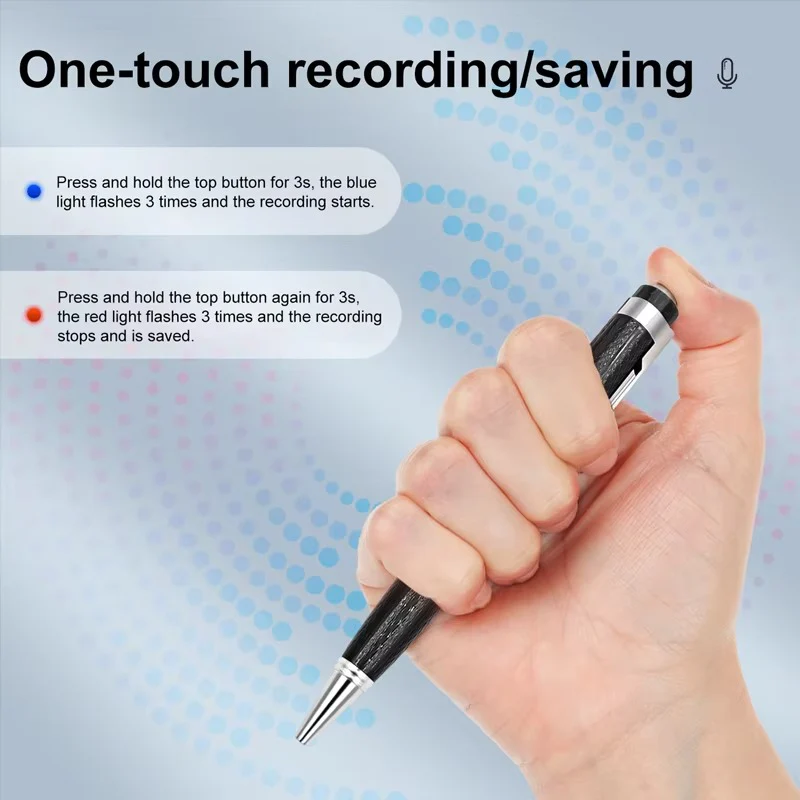 Compact Digital Voice Recorder & MP3 Player - High-Quality WAV Recording, Portable Design, Ideal for Meetings & Lectures