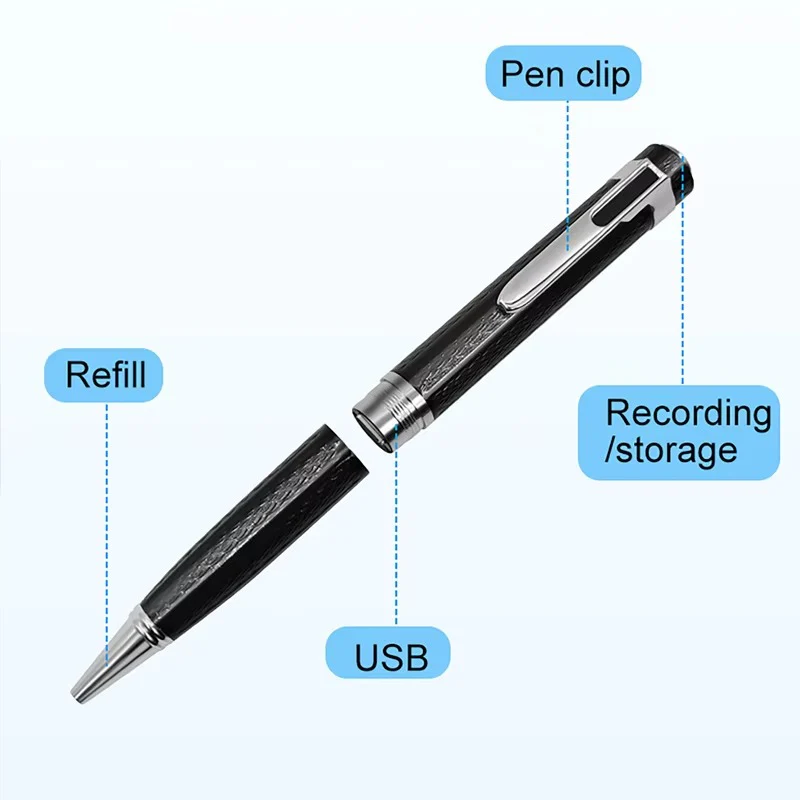Compact Digital Voice Recorder & MP3 Player - High-Quality WAV Recording, Portable Design, Ideal for Meetings & Lectures