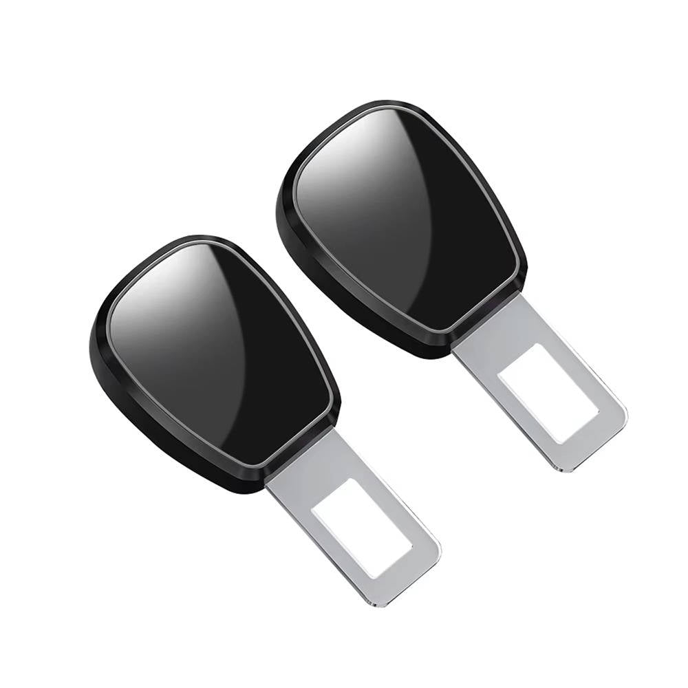 2-Pack Seat Belt Extender with One-Click Release & Durable Metal Locking Tongue - Universal Fit for Comfort & Safety