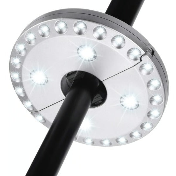 Warm LED Glow Patio Umbrella Light - Outdoor Lighting for Ambiance & Safety