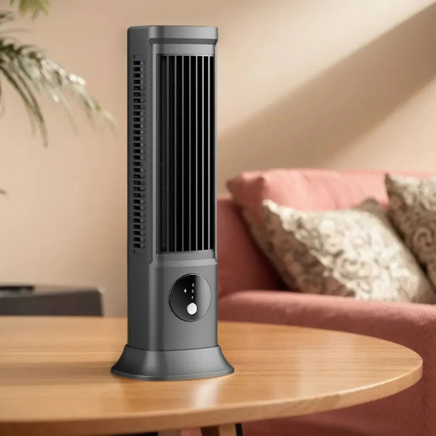 Portable Mini Rechargeable Desk Fan with Air Conditioning Function - USB Powered, Quiet Operation, Ideal for Home & Office Use