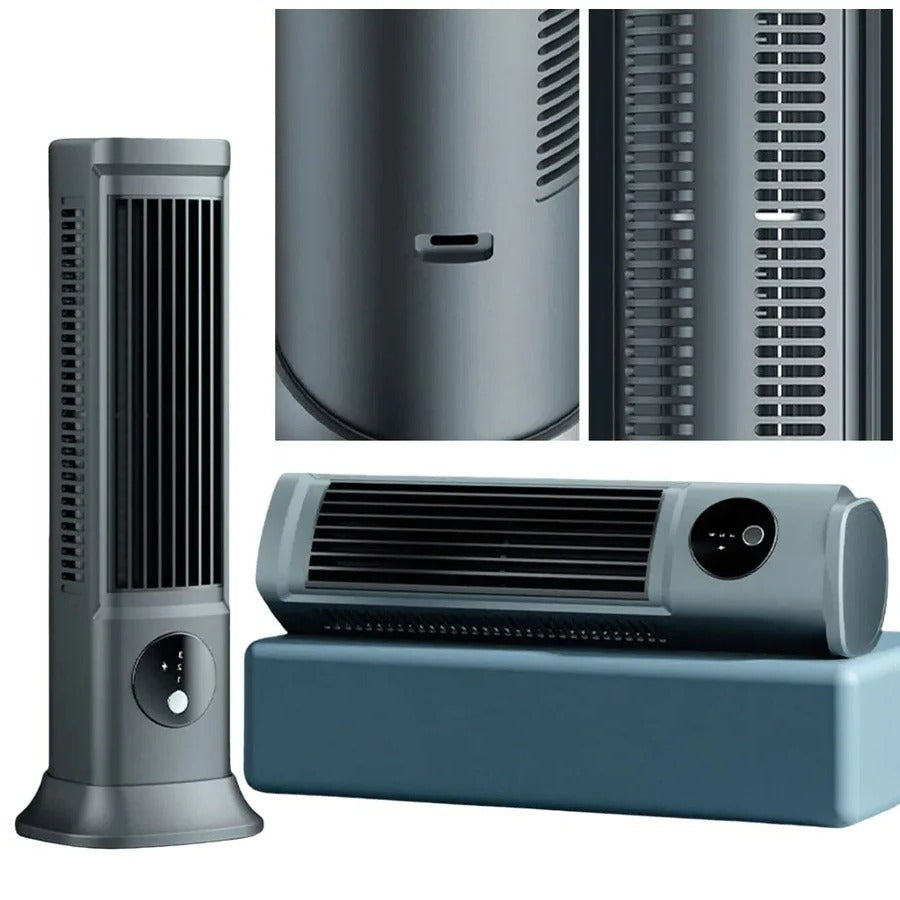 Portable Mini Rechargeable Desk Fan with Air Conditioning Function - USB Powered, Quiet Operation, Ideal for Home & Office Use