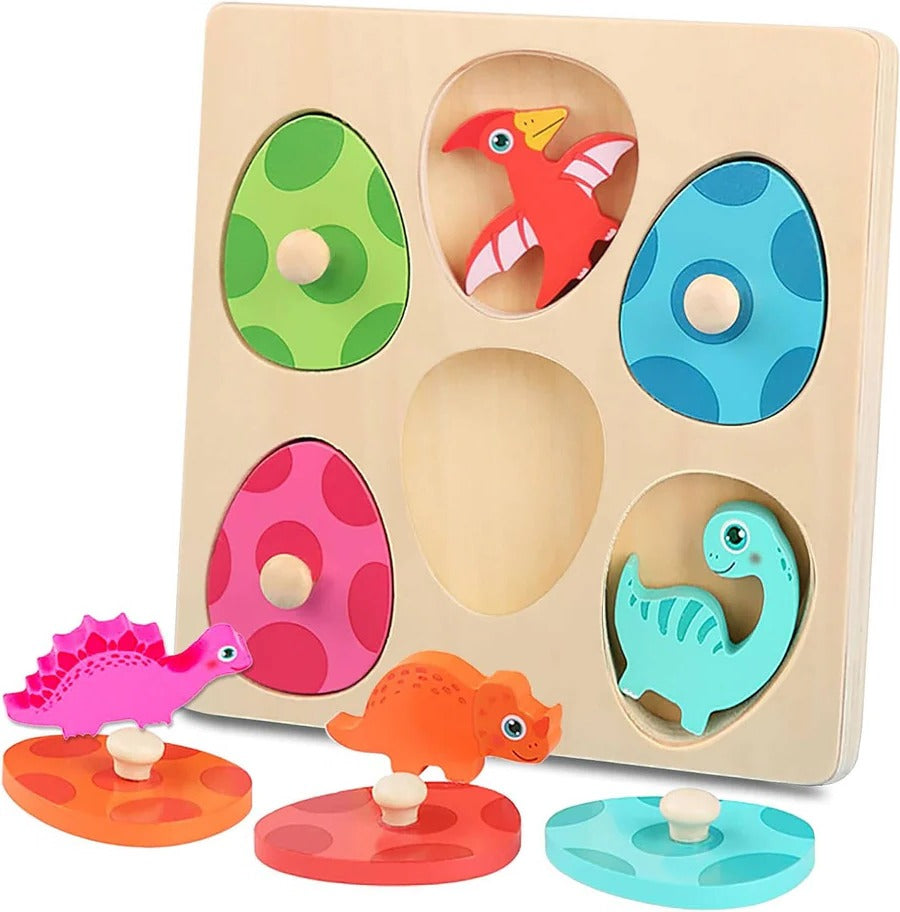 Colorful Dinosaur Jigsaw Puzzle for Kids - Fun & Educational 48-Piece Puzzle for Ages 3+