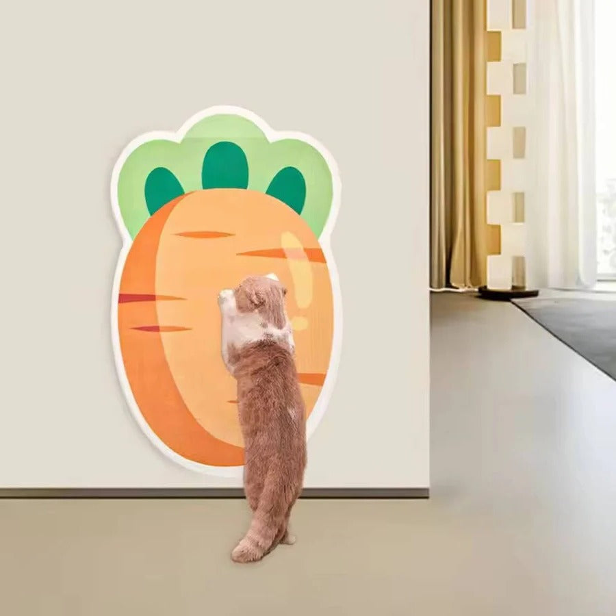 Wall-Mounted Cat Scratching Post - Space-Saving Cat Furniture for Healthy Claw Care & Play