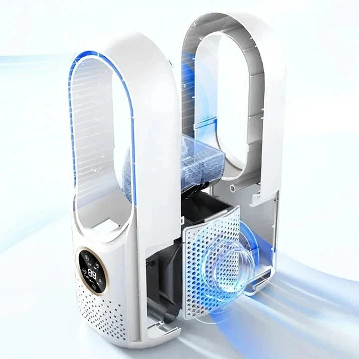Blade-Free Silent Portable Air Conditioner - Energy-Efficient, Compact Design for Home & Office Cooling