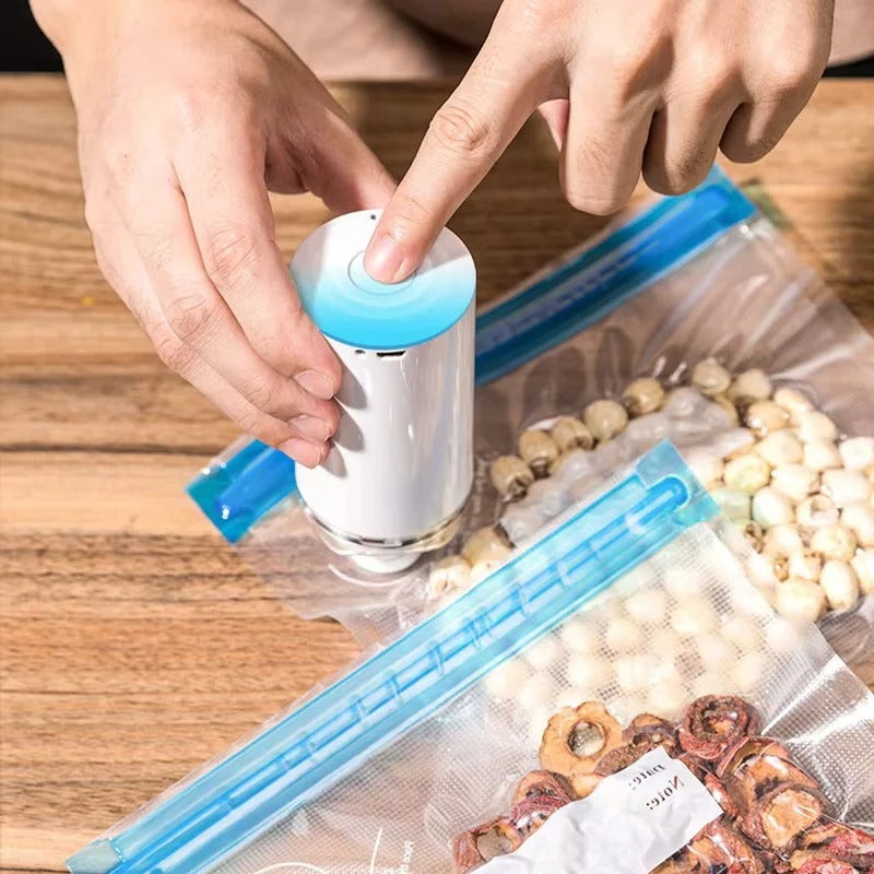 Compact Food Vacuum Sealer - Space-Saving Design for Freshness & Flavor Preservation | Ideal for Sous Vide & Meal Prep
