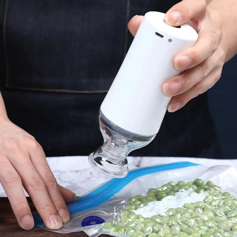 Compact Food Vacuum Sealer - Space-Saving Design for Freshness & Flavor Preservation | Ideal for Sous Vide & Meal Prep