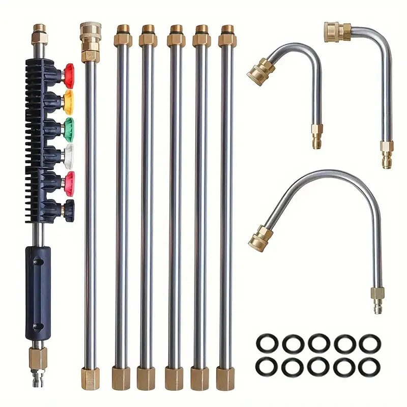 4000 PSI Telescoping High Pressure Washer Wand Set – Ideal for Gutter, Roof, and Wall Cleaning