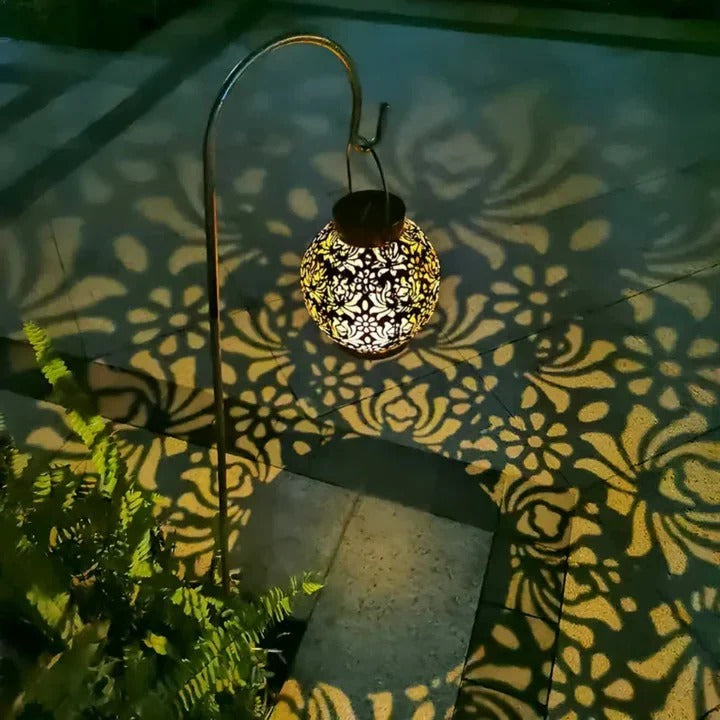 Weatherproof Solar LED Pendant Light - Energy-Efficient Outdoor Lighting for Patios, Gardens, and Porches