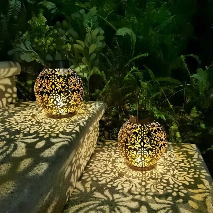 Weatherproof Solar LED Pendant Light - Energy-Efficient Outdoor Lighting for Patios, Gardens, and Porches