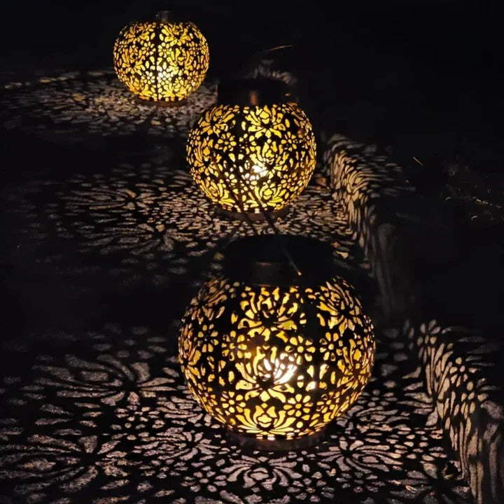 Weatherproof Solar LED Pendant Light - Energy-Efficient Outdoor Lighting for Patios, Gardens, and Porches