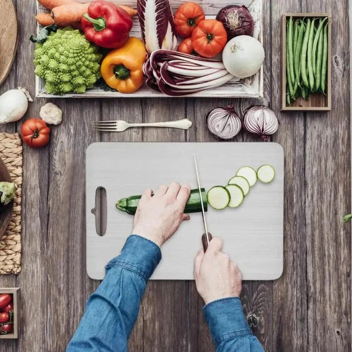 Premium Titanium Cutting Board - Durable, Lightweight, and Non-Stick Kitchen Essential