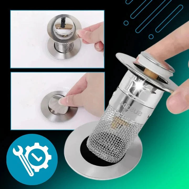 Odor Isolation Pop-Up Sink Stopper - Effective Drain Odor Control & Easy Installation