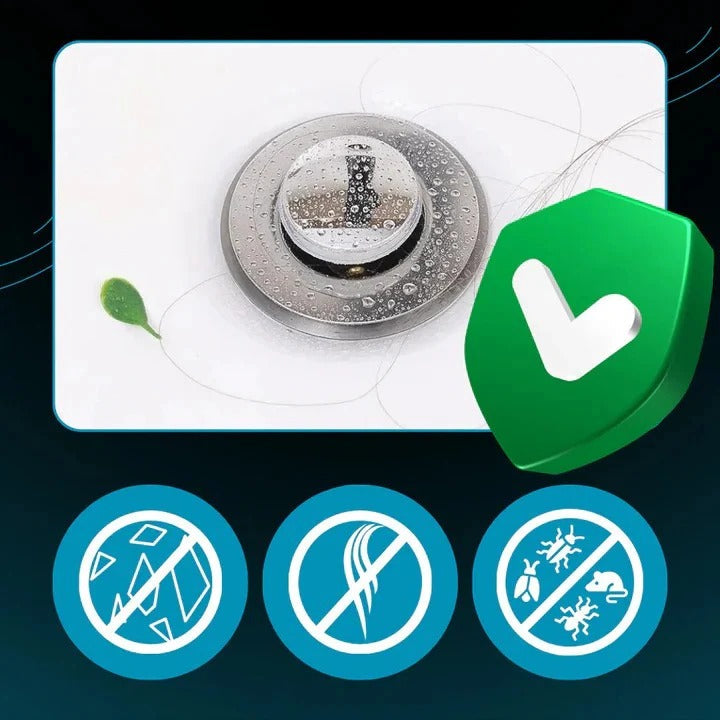 Odor Isolation Pop-Up Sink Stopper - Effective Drain Odor Control & Easy Installation