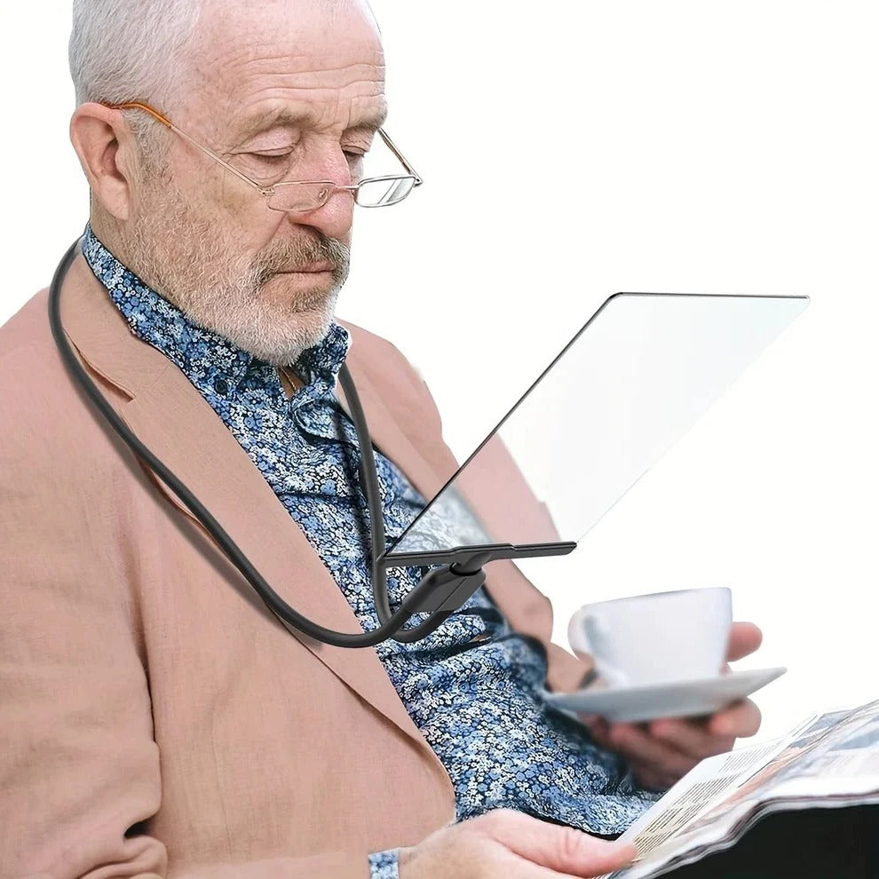 Hands-Free Magnifying Glass with Flexible Neck - Ideal for Easy Reading and Close-Up Tasks