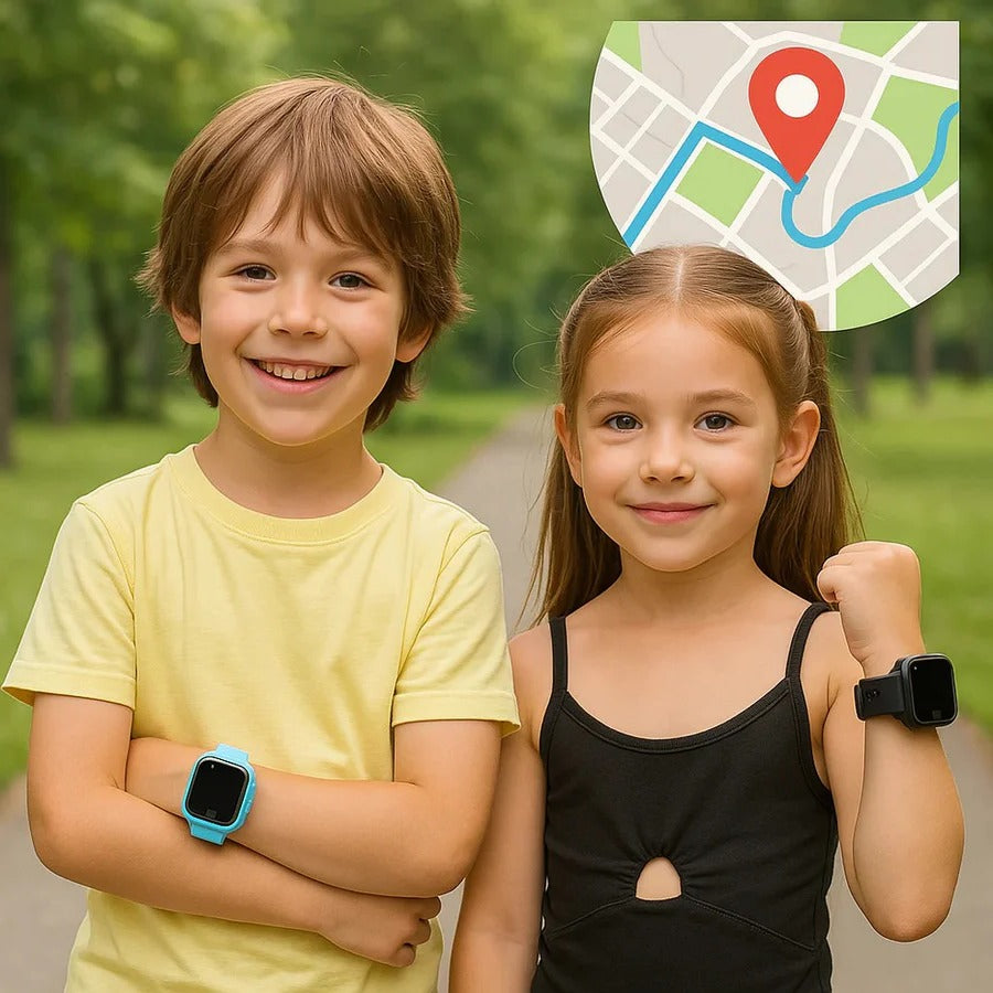 Kids Smart Watch with GPS Tracker - Waterproof, Fitness Tracking, and SOS Alert Features