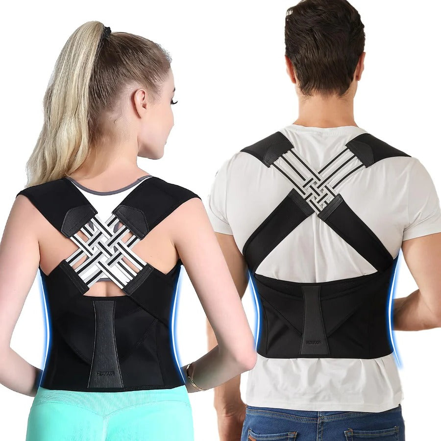 Adjustable Back Posture Corrector for Improved Spine Alignment - Comfortable Support Brace for Posture Correction and Back Pain Relief