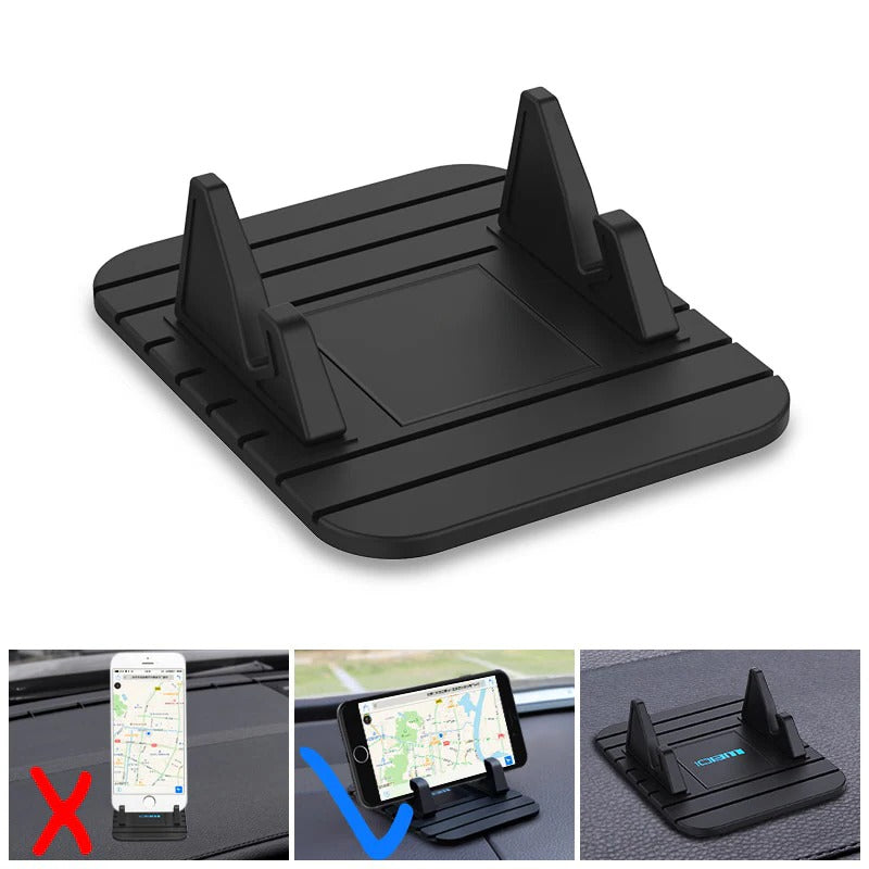 Universal Non-Slip Phone Holder for Car & Home - Secure Grip, Adjustable Viewing Angle, Compatible with All Smartphones