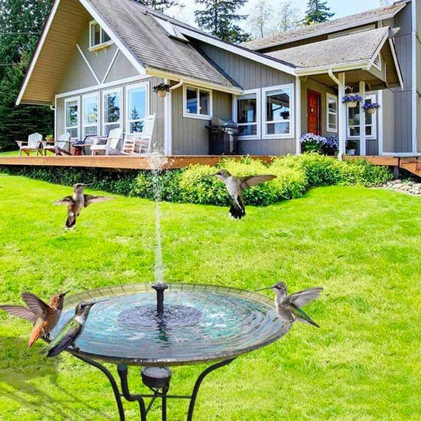 Solar Powered Garden Fountain Pump - Eco-Friendly Water Feature with Adjustable Flow for Outdoor Decor