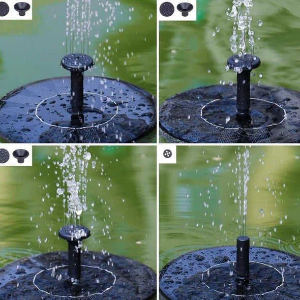 Solar Powered Garden Fountain Pump - Eco-Friendly Water Feature with Adjustable Flow for Outdoor Decor