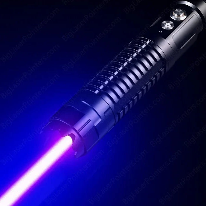 High-Power Tactical Laser Torch - Burning Blue LED Flashlight for Outdoor Adventures
