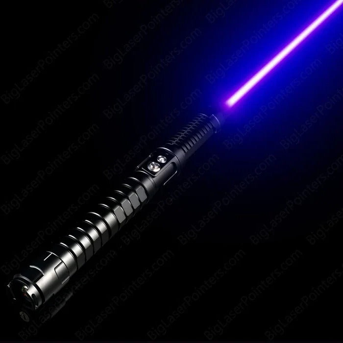 High-Power Tactical Laser Torch - Burning Blue LED Flashlight for Outdoor Adventures