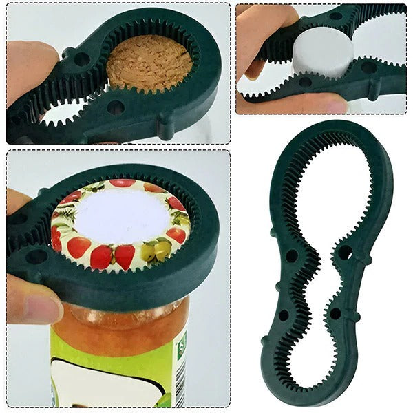 Automatic Hands-Free Electric Can Opener with Integrated Bottle Opener – Effortless Kitchen Tool for Easy Opening