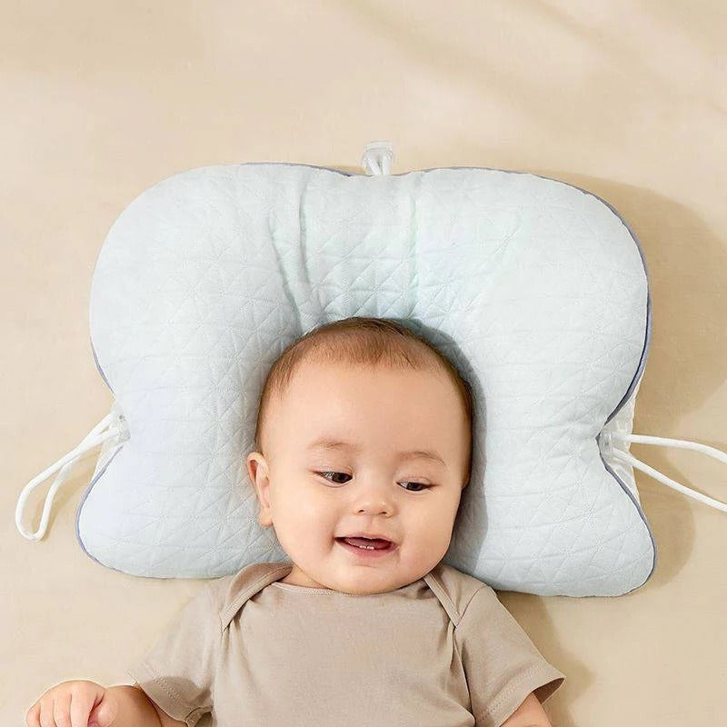 Ergonomic Baby Pillow for Flat Head Prevention - Infant Head Support Pillow for Optimal Comfort and Alignment