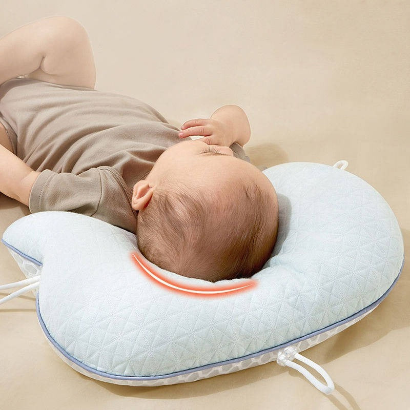 Ergonomic Baby Pillow for Flat Head Prevention - Infant Head Support Pillow for Optimal Comfort and Alignment