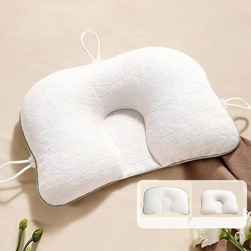 Ergonomic Baby Pillow for Flat Head Prevention - Infant Head Support Pillow for Optimal Comfort and Alignment