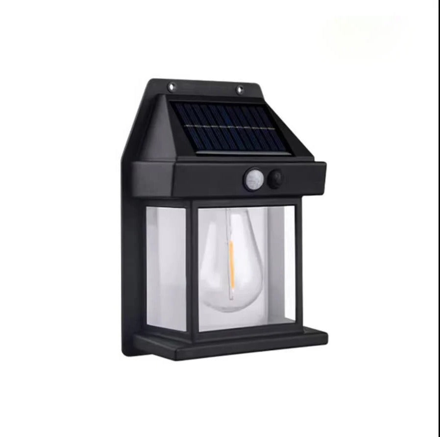 Set of 2 Solar Wall Lamps for Outdoor Use - Energy-Efficient LED Lighting for Patios, Gardens, and Pathways