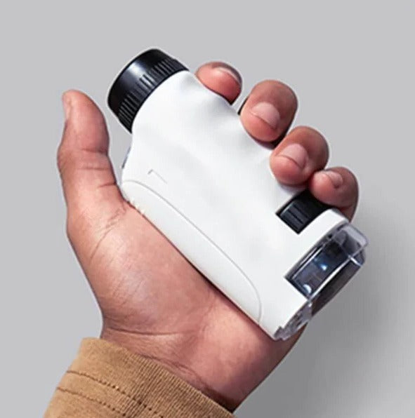 Kids Portable Mini Pocket Microscope - Compact, Lightweight, and Easy to Use for Science Exploration and Outdoor Adventures