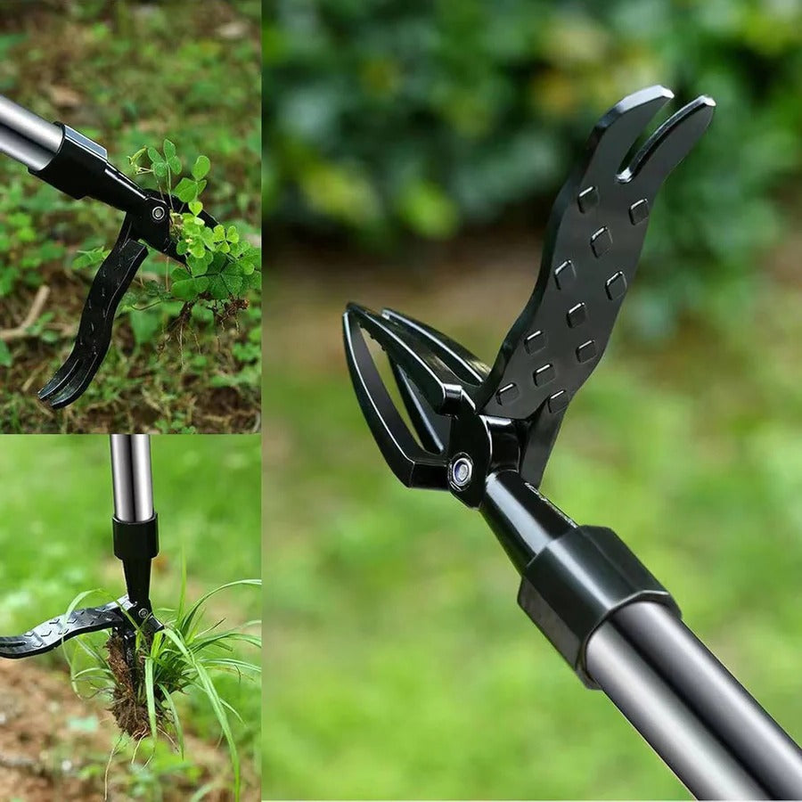 Ergonomic Stand-Up Weed Puller Tool with Long Handle - Effortless Weeding Solution for Gardens and Lawns