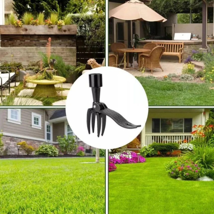 Ergonomic Stand-Up Weed Puller Tool with Long Handle - Effortless Weeding Solution for Gardens and Lawns